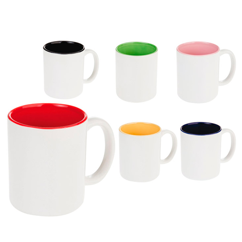 Taza Blanca para Sublimación Colores Internos