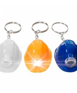 Llavero casco con linterna